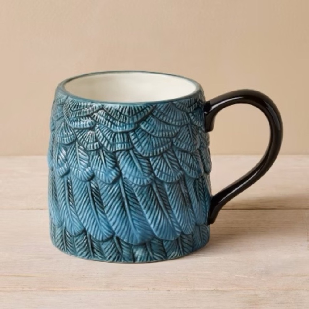 John Derain Blue Feather Mug